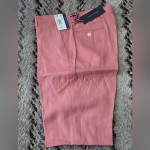 Tommy Hilfiger Mens 100% Linen Dress Pants Sz 33x32 Modern Fit NWT